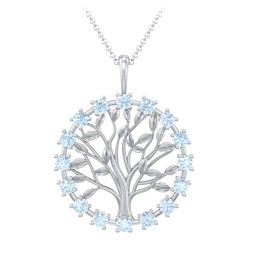Halo Family Tree Pendant