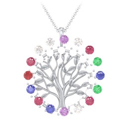 Halo Family Tree Pendant