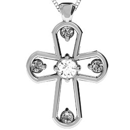 Flared Cross Pendant