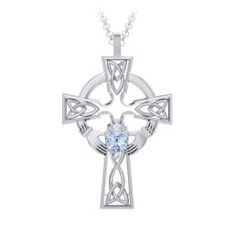 Claddagh Celtic Cross Pendant