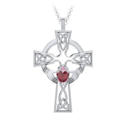 Claddagh Celtic Cross Pendant