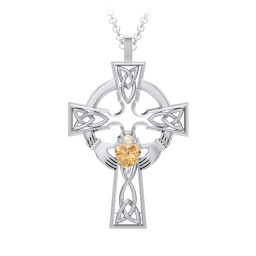 Claddagh Celtic Cross Pendant