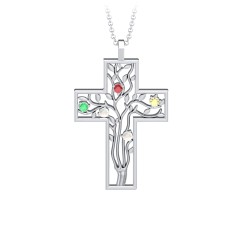 Triple Cross Station Necklace in 10K Gold | Peoples Jewellers