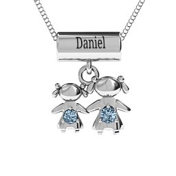 Sisters or Mother and Daughter Character Pendant