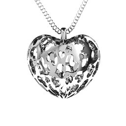 Caged Hearts Pendant With 2–6 Stones