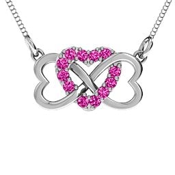 Triple Heart Infinity Pendant