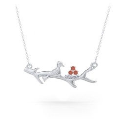 Mother's Nest with 1-5 Stones Pendant in 925 Sterling Silver with Garnet, Cubic Zirconia, and Pink Tourmaline