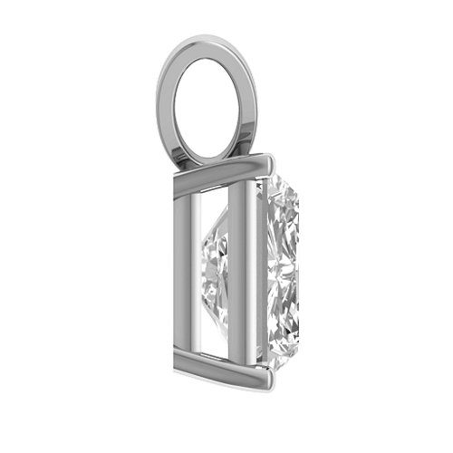 Emerald Cut Solitaire Pendant