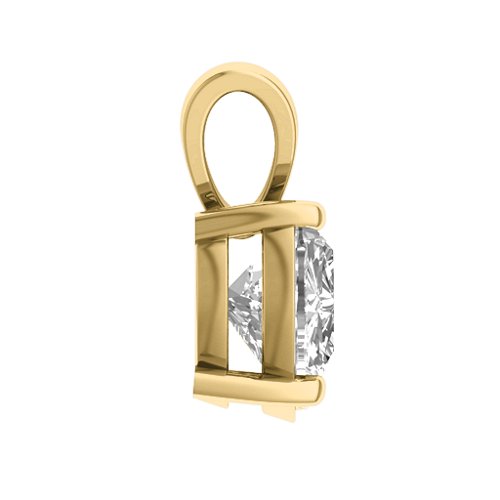 Opulent Heart Pendant – 18K Gold Plated Silver with White Premium Zirconia