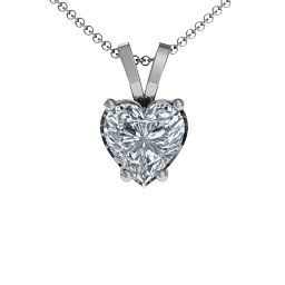 Opulent Heart Pendant in 925 Sterling Silver
