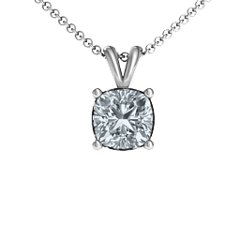 Chelsea Solitaire Pendant – 10K Yellow Gold with White Premium Zirconia