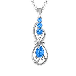 Ornate Butterfly Infinity Pendant