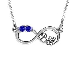 2-4 Stone BFF Infinity Pendant