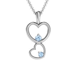 Two Hearts Double Heart Pendant