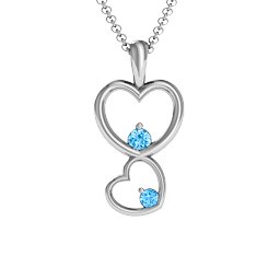 Two Hearts Double Heart Pendant