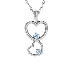 Two Hearts Double Heart Pendant
