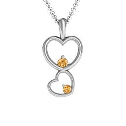 Two Hearts Double Heart Pendant