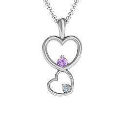 Two Hearts Double Heart Pendant