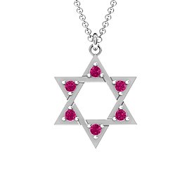 Star of David with Stones Pendant