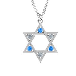 Star of David with Stones Pendant