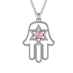 Hamsa with Star of David Pendant