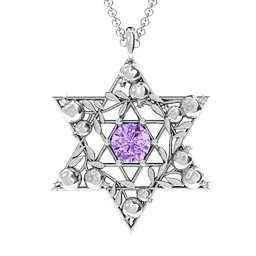 Pomegranate Branch Star of David Pendant