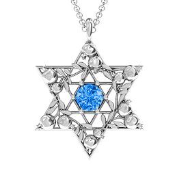 Pomegranate Branch Star of David Pendant