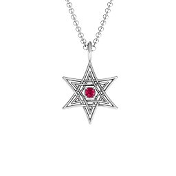 Modern Star of David Pendant