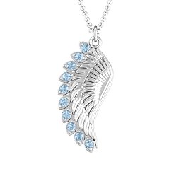Wing Pendant with Stones