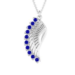 Wing Pendant with Stones