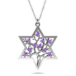 Tree of Life in Star of David Pendant