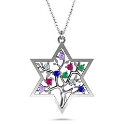 Tree of Life in Star of David Pendant
