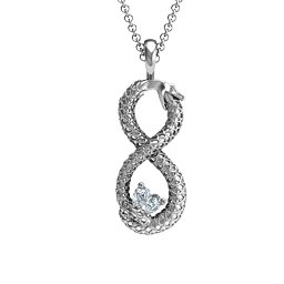 Ouroboros Snake Infinity Pendant