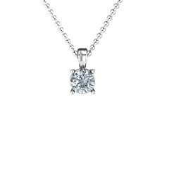 Elegant Round Stone Pendant – 10K Yellow Gold with Cubic Zirconia