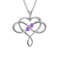 Soul Mates Infinity Birthstone Pendant