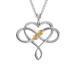 Soul Mates Infinity Birthstone Pendant