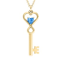 Key to Her Heart Infinity Pendant