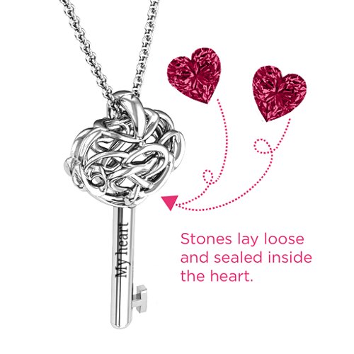 Infinitely in Love Caged Key Pendant