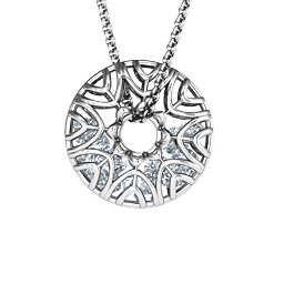 Endless Love Caged Stones Pendant