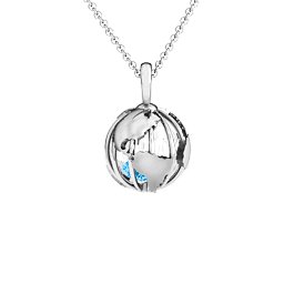 On Top of the World Pendant in 925 Sterling Silver