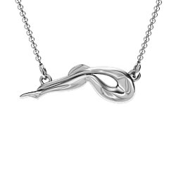 Seated Forward Bend Yoga Pendant – 10K Rose Gold