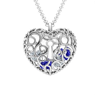 Heart Lock & Key Pendant (Double-Sided) – Lily Nily