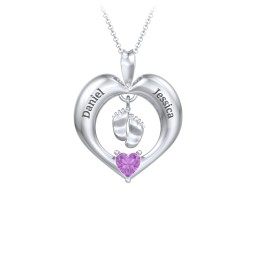 Precious Gift Baby Feet Charm Pendant