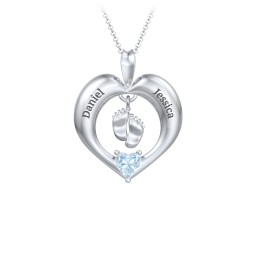 Precious Gift Baby Feet Charm Pendant