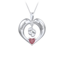 Precious Gift Baby Feet Charm Pendant