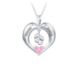 Precious Gift Baby Feet Charm Pendant