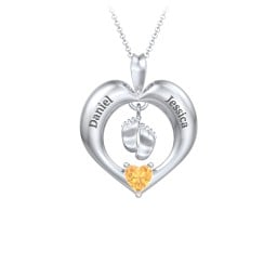 Precious Gift Baby Feet Charm Pendant