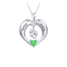 Precious Gift Baby Feet Charm Pendant