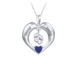 Precious Gift Baby Feet Charm Pendant