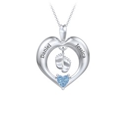 Precious Gift Baby Feet Charm Pendant